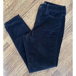 Universal Thread High Rise Skinny Women's Size 6/28R Black Velvet Pants